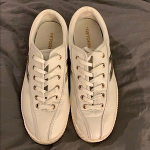 Tretorn White w/ Gold Sz 7.5 Sneakers